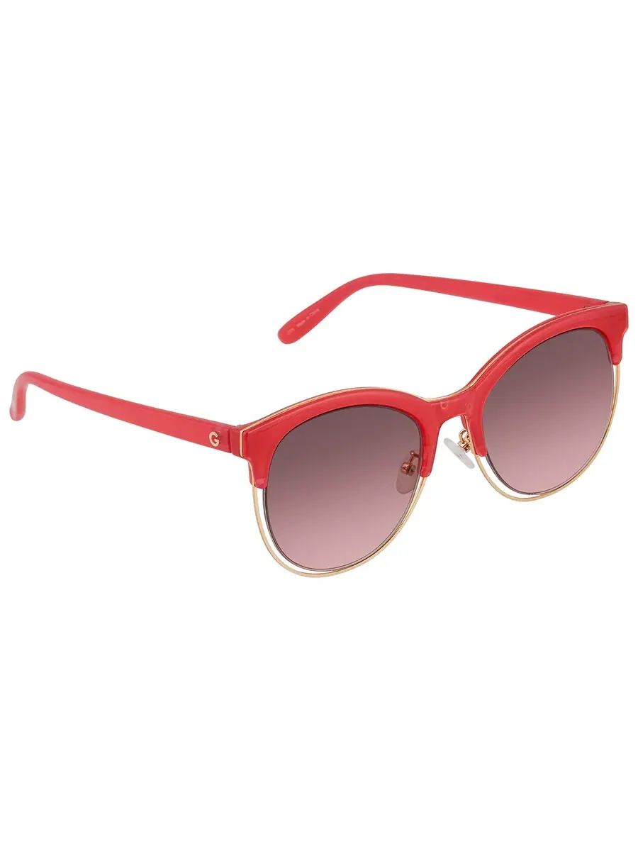 Очки солнцезащитные женские Guess розовые квадратные GG1159 75F — изображение 2 из 3, коричневый