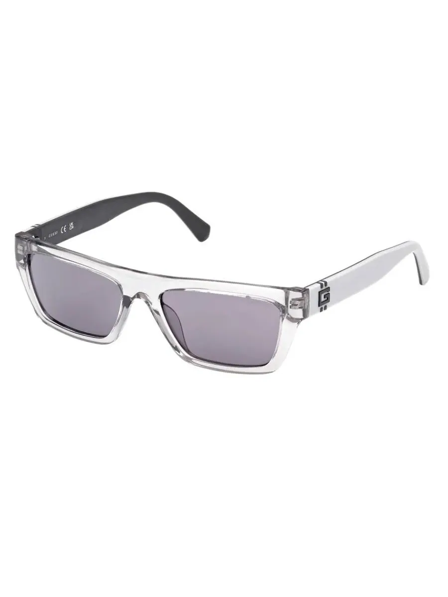 Мужские прямоугольные солнцезащитные очки Guess Smoke GU00120 20A 55 — изображение 2 из 4, серый