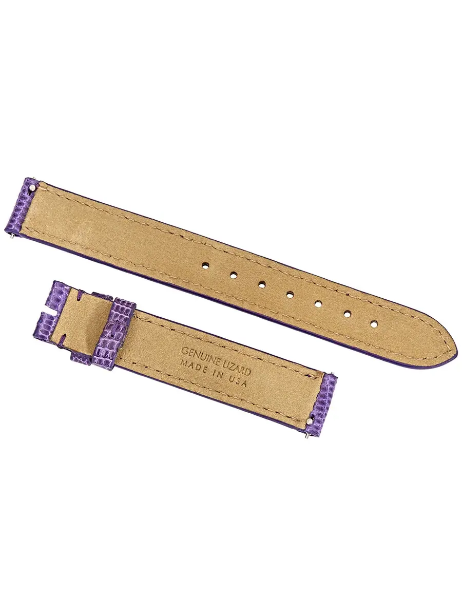 Ремешок из блестящей кожи ящерицы Hadley Roma 14 мм — изображение 2 из 2, индиго