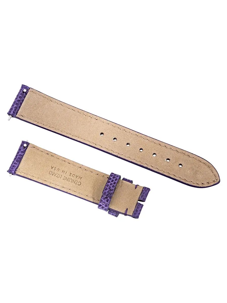 Ремешок Hadley Roma 18 мм из кожи ящерицы блестящий индиго — изображение 2 из 2, синий