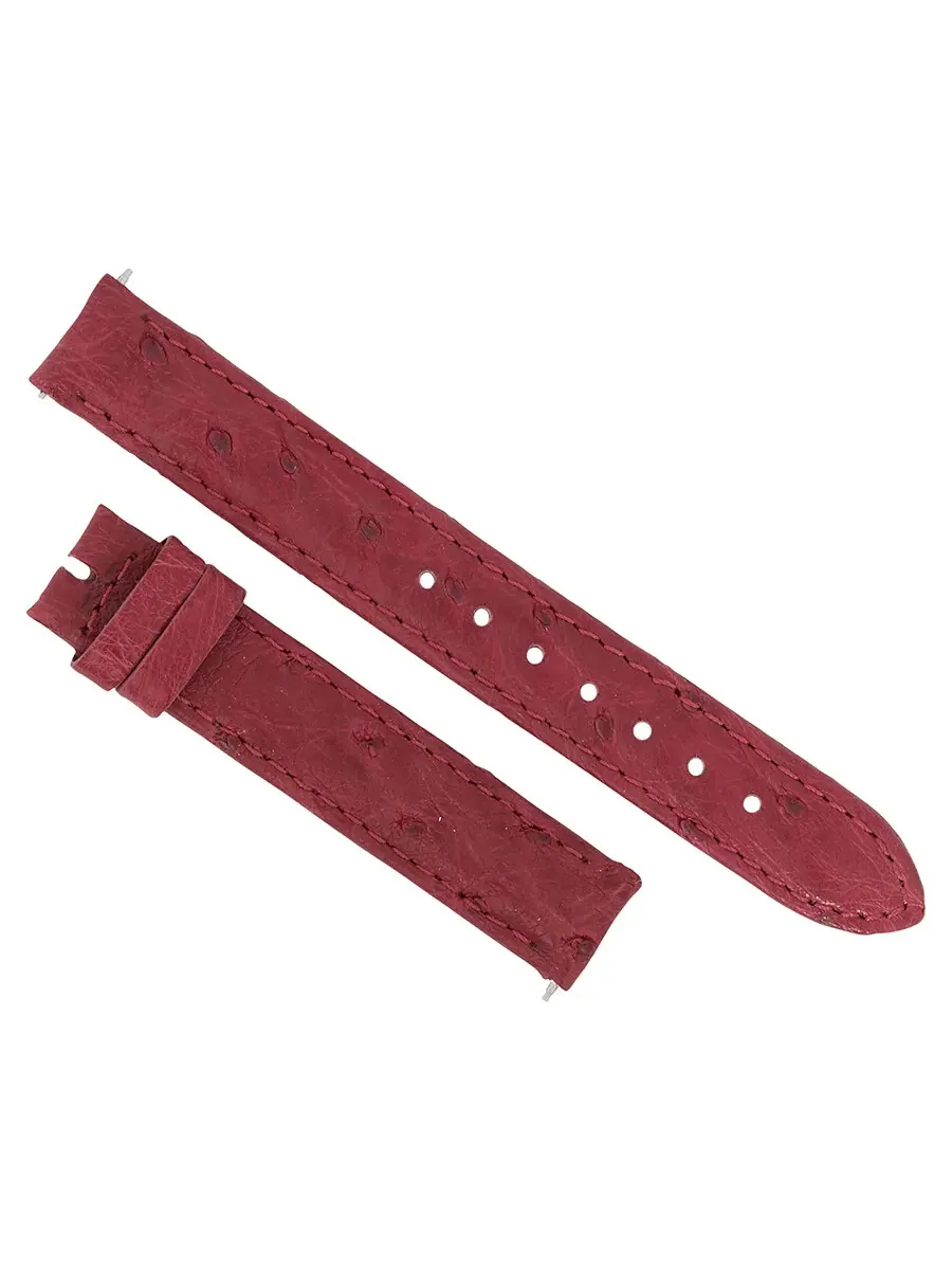 Ремешок из страусиной кожи Hadley Roma Bougainvillea Pink 14 мм