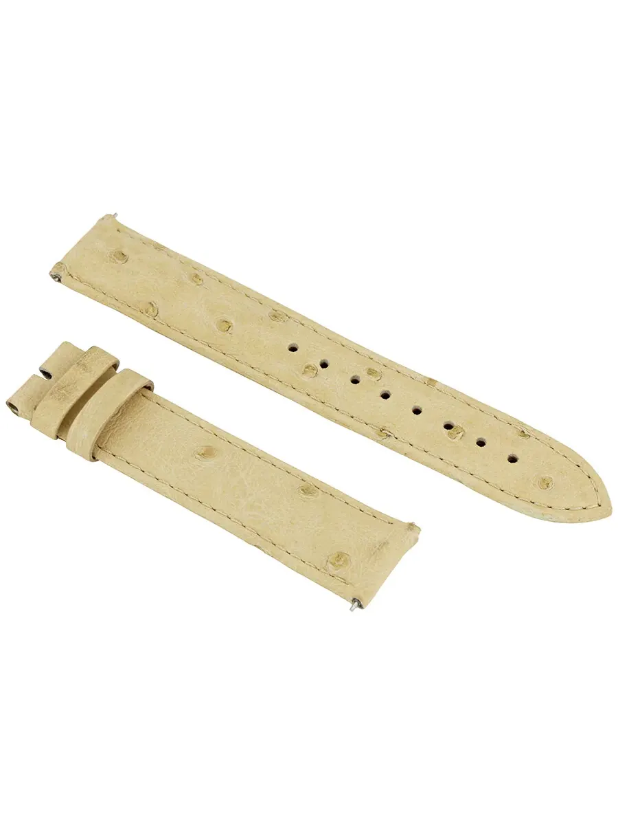 Ремешок Hadley Roma Ivory из кожи страуса 19 мм