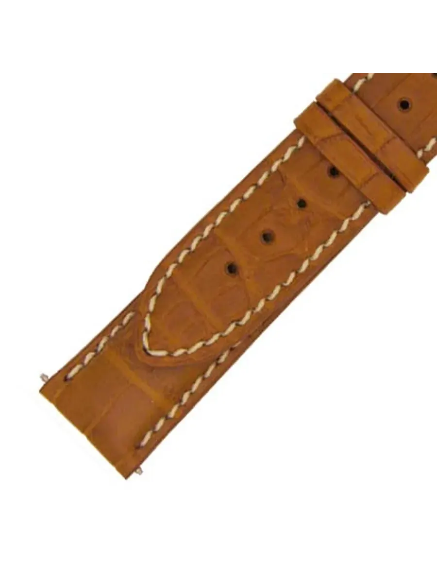 Ремешок Hadley Roma из матовой кожи аллигатора цвета меда