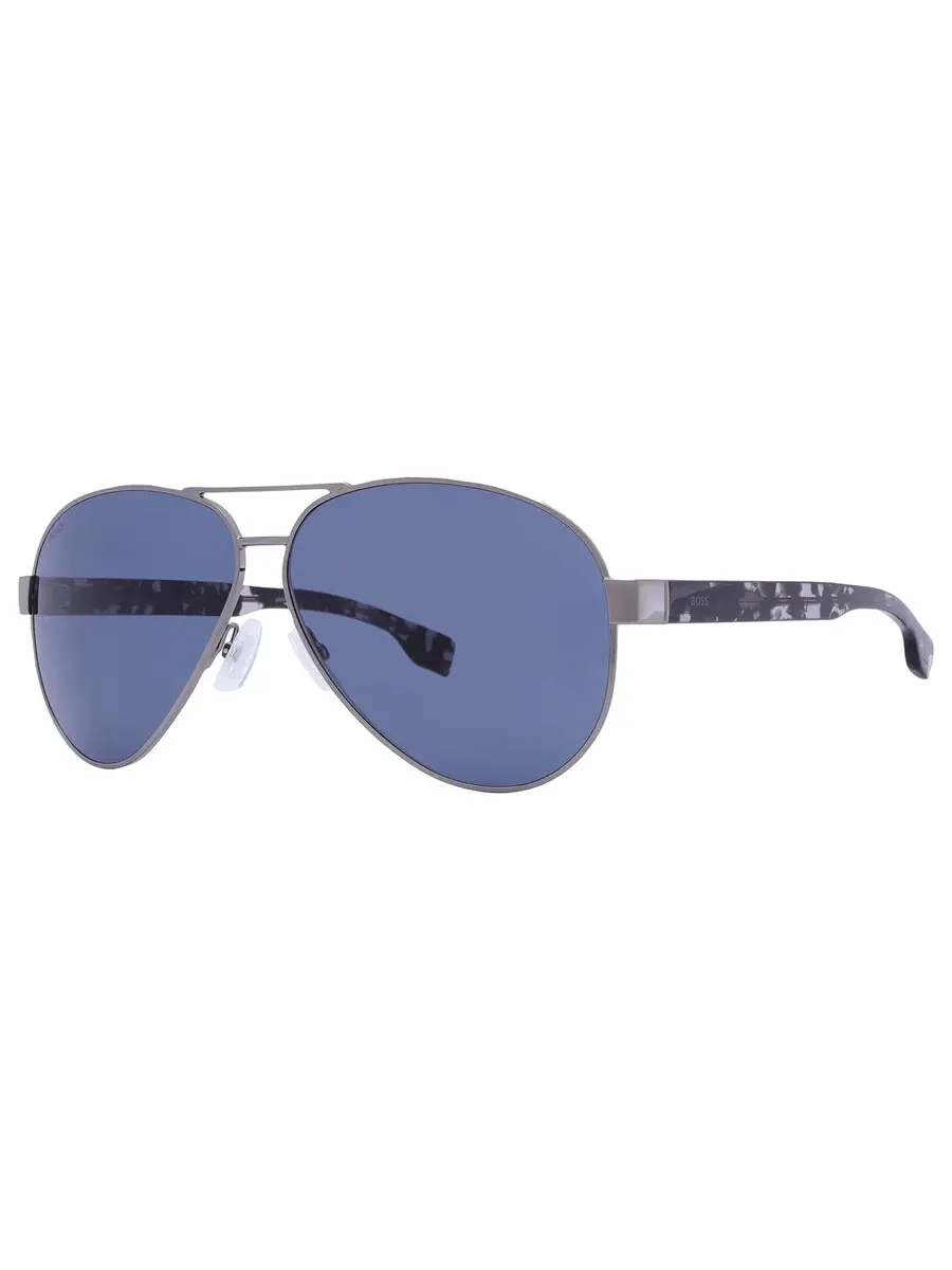 Мужские солнцезащитные очки Hugo Boss Blue Pilot BOSS 1560/O/S 06LB/KU 63 — изображение 3 из 6, синий