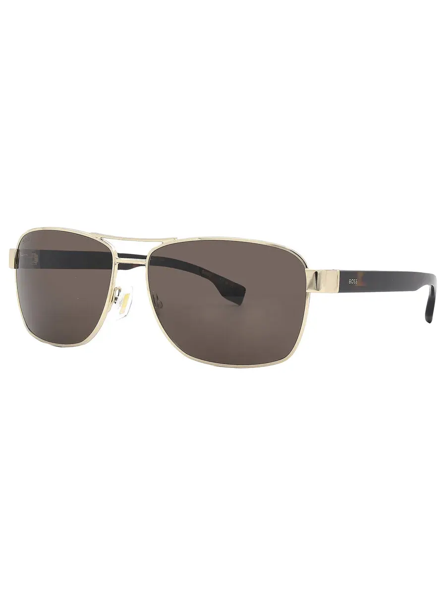 Солнцезащитные очки мужские Hugo Boss Brown Pilot BOSS 1559/O/S 0FG4/70 60, коричневый/золотой — изображение 3 из 6