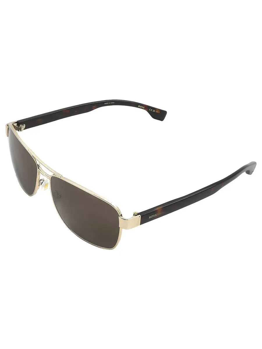 Солнцезащитные очки мужские Hugo Boss Brown Pilot BOSS 1559/O/S 0FG4/70 60, коричневый/золотой — изображение 5 из 6