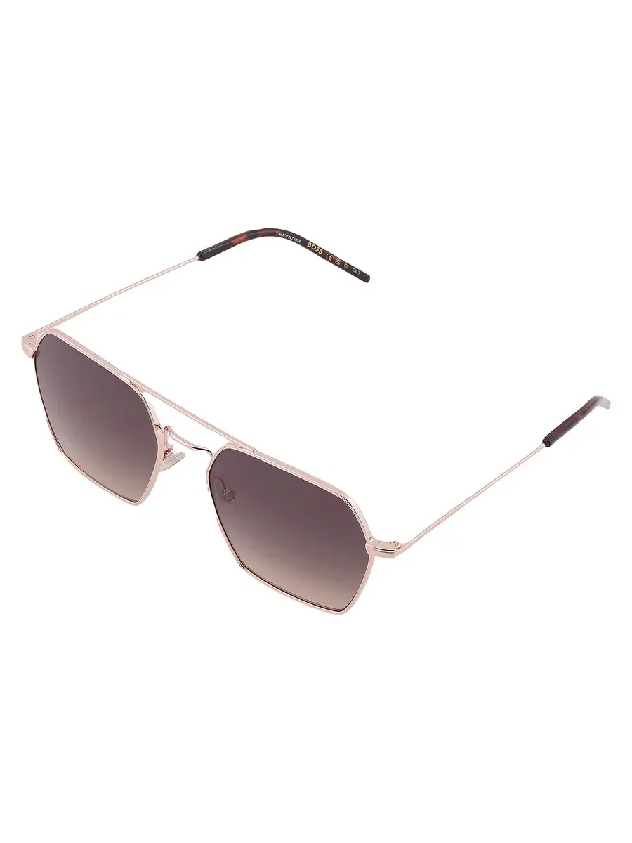 Солнцезащитные очки для женщин Hugo Boss Brown Shaded Geometric BOSS 1533/S 0000/PR 54 — изображение 3 из 5