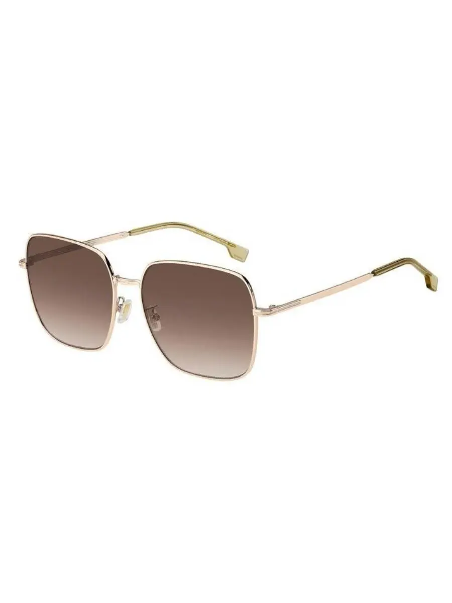 Солнцезащитные очки унисекс Hugo Boss Brown Square BOSS 1613/F/SK 000/HA 59 — золотистый