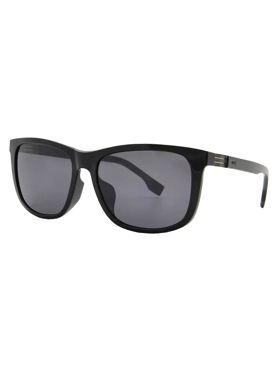 Мужские солнцезащитные очки Hugo Boss темно-серого цвета, квадратные BOSS 1617/F/S 0807/IR 59 — изображение 2 из 5, черный