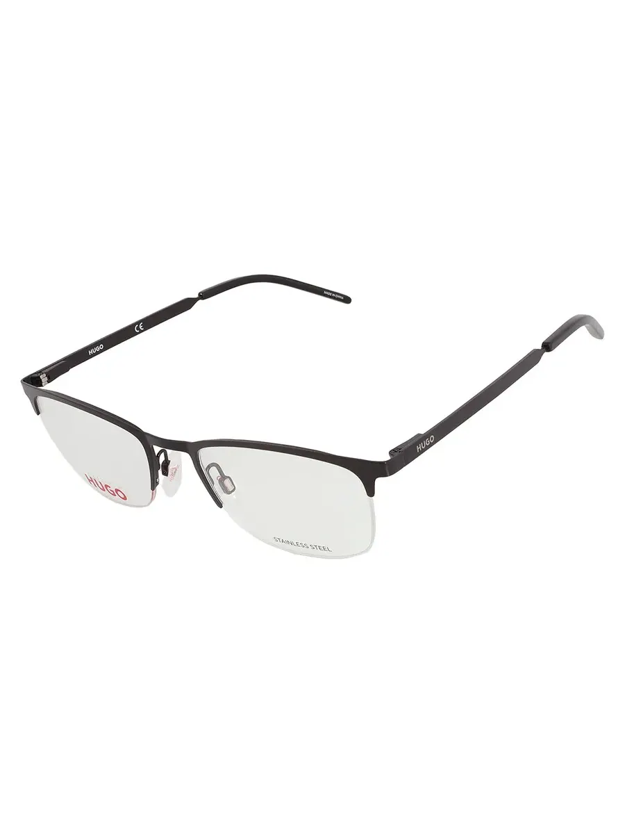 Мужские очки Hugo Boss Demo Oval HG 1019 0003 53 — изображение 3 из 5, черный