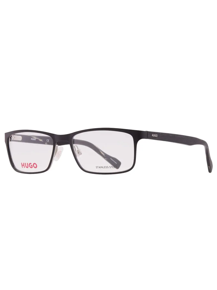 Мужские очки Hugo Boss Demo Rectangular HG 0151 0003 55 — изображение 2 из 5, черный