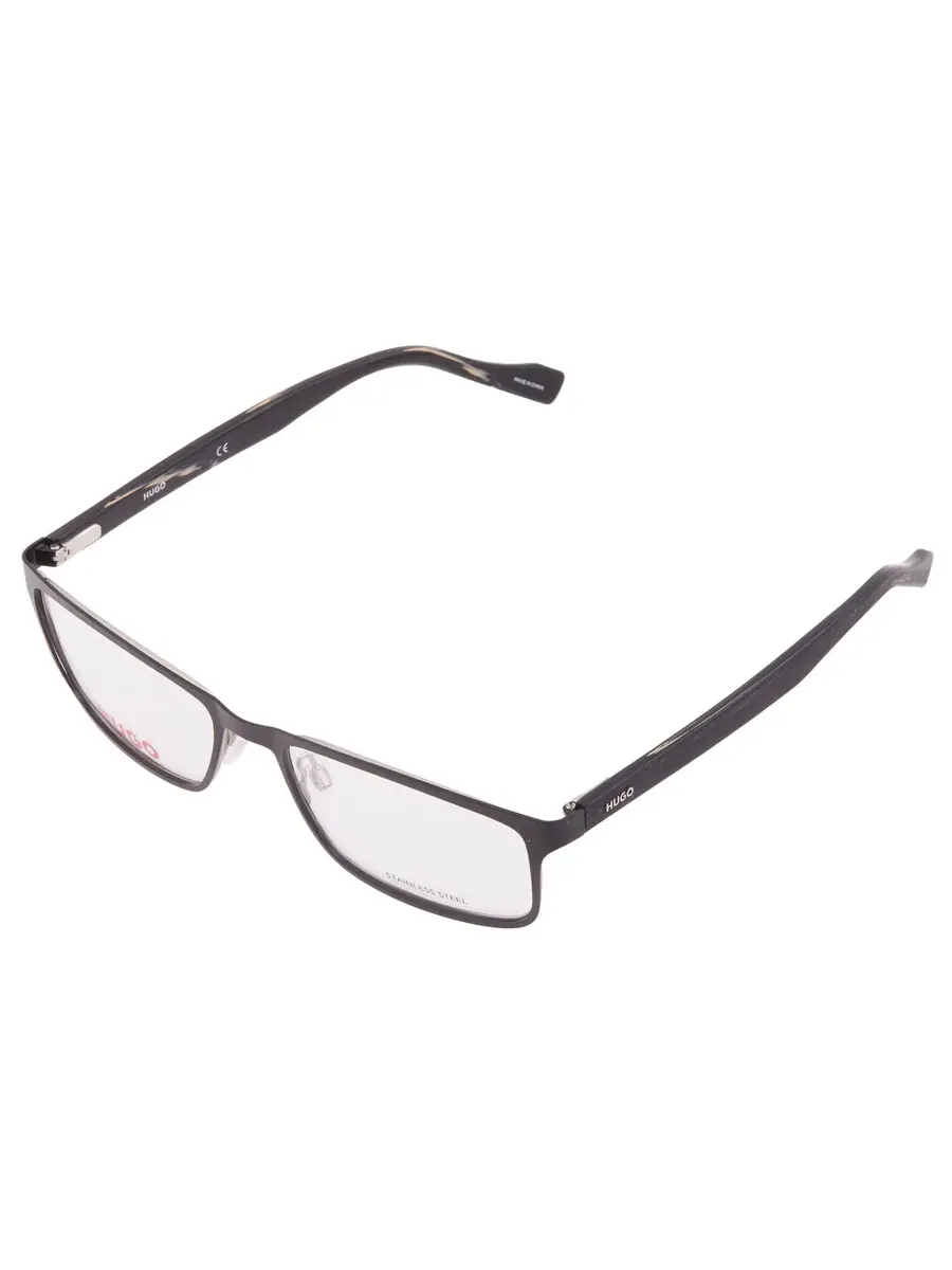 Мужские очки Hugo Boss Demo Rectangular HG 0151 0003 55 — изображение 3 из 5, черный
