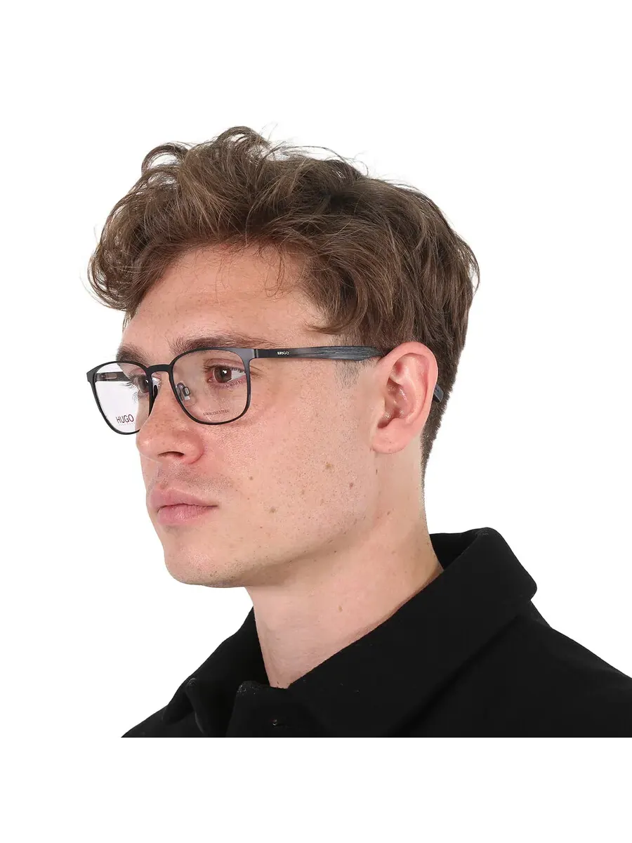 Мужские очки Hugo Boss Demo Rectangular HG 0304 0003 53 — изображение 2 из 6, черный