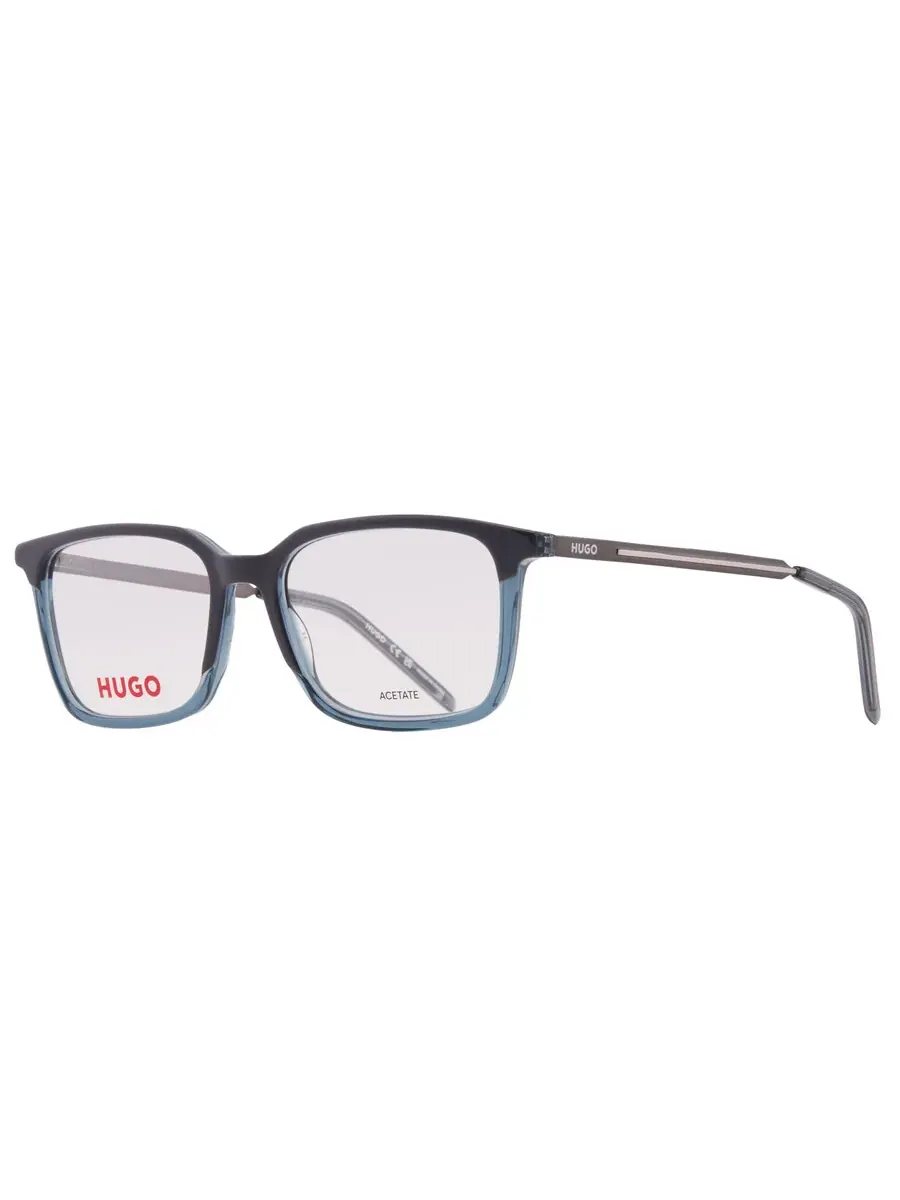Мужские очки Hugo Boss Demo Rectangular HG 1125 009V 53 — изображение 2 из 5, серый синий