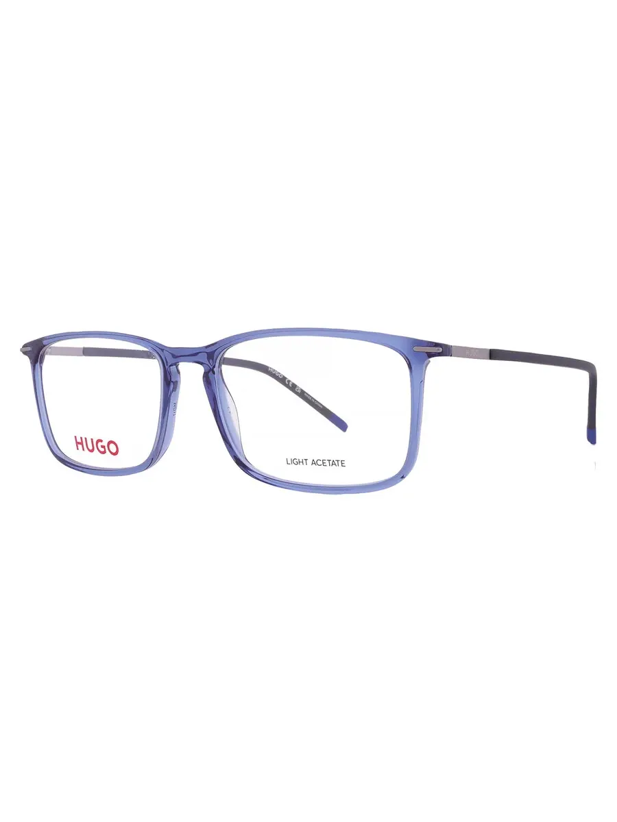 Мужские прямоугольные очки Hugo Boss Demo HG 1231 0PJP 55 — изображение 2 из 5, синий