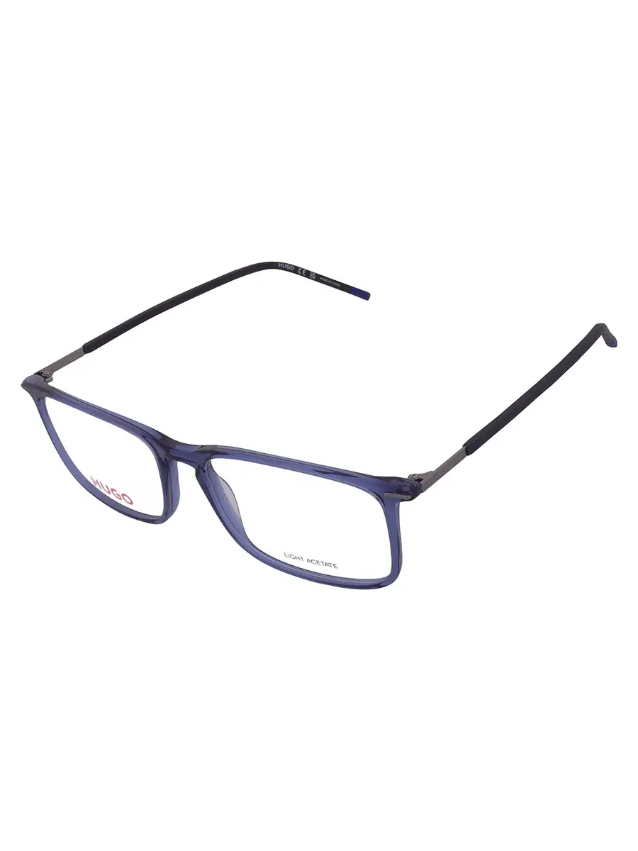 Мужские прямоугольные очки Hugo Boss Demo HG 1231 0PJP 55 — изображение 3 из 5, синий