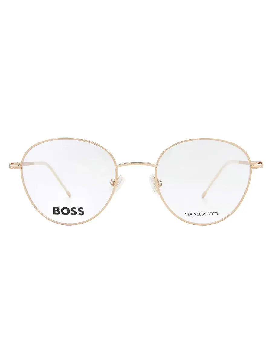 Демонстрационные круглые женские очки Hugo Boss BOSS 1530 0PEF 50, золотистый/зеленый
