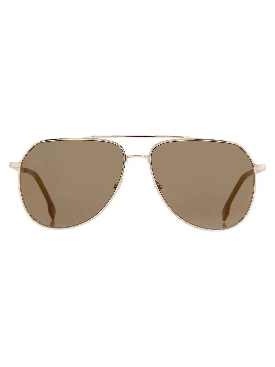 Мужские солнцезащитные очки Hugo Boss Gold Antireflex Pilot BOSS 1447/O/S 0J5G/WM 61