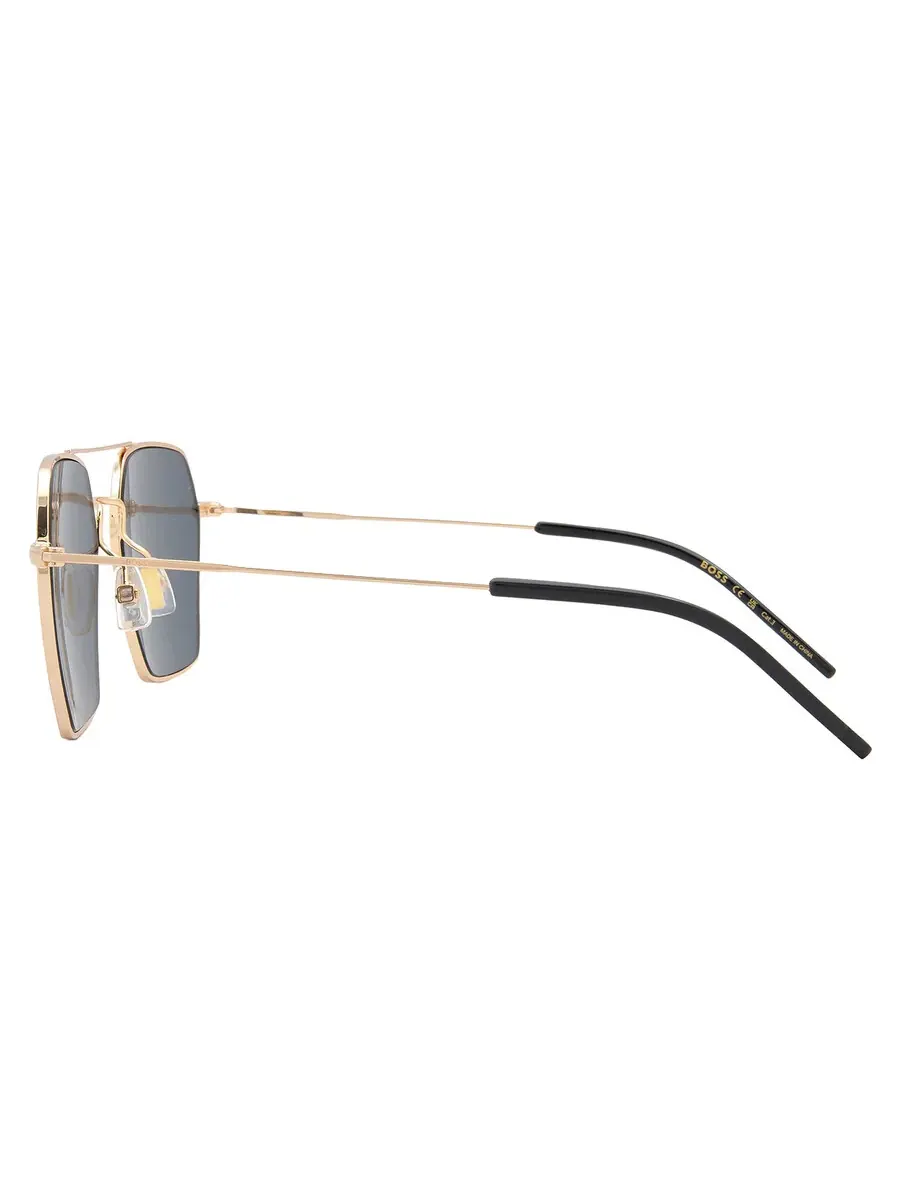 Женские солнцезащитные очки Hugo Boss Gold Decor Navigator BOSS 1533/S 0000/7Y 54 — изображение 3 из 5, розовый золотистый