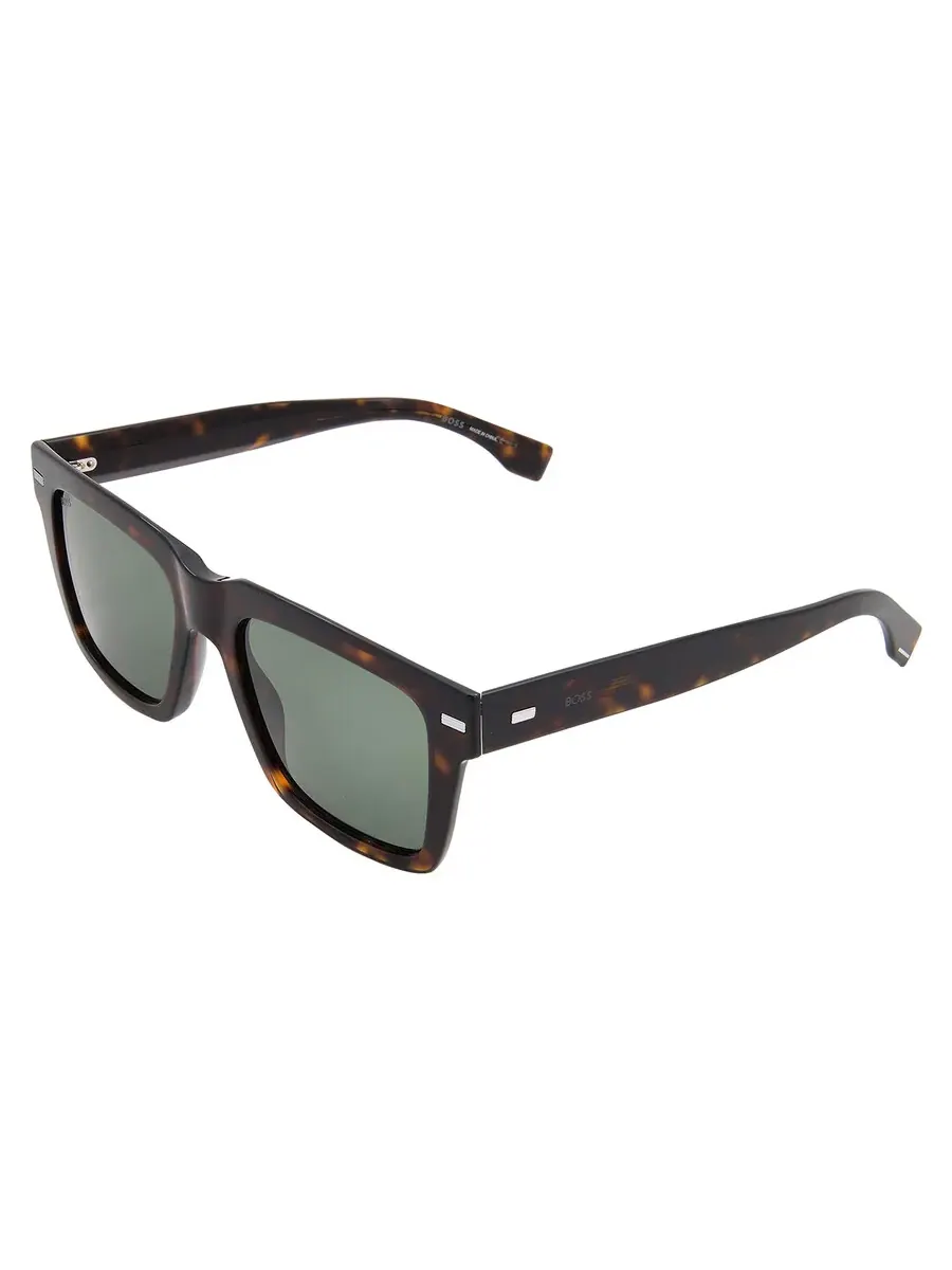 Мужские солнцезащитные очки Hugo Boss Green Square BOSS 1442/S 0086/QT 53 — изображение 4 из 5, хавана