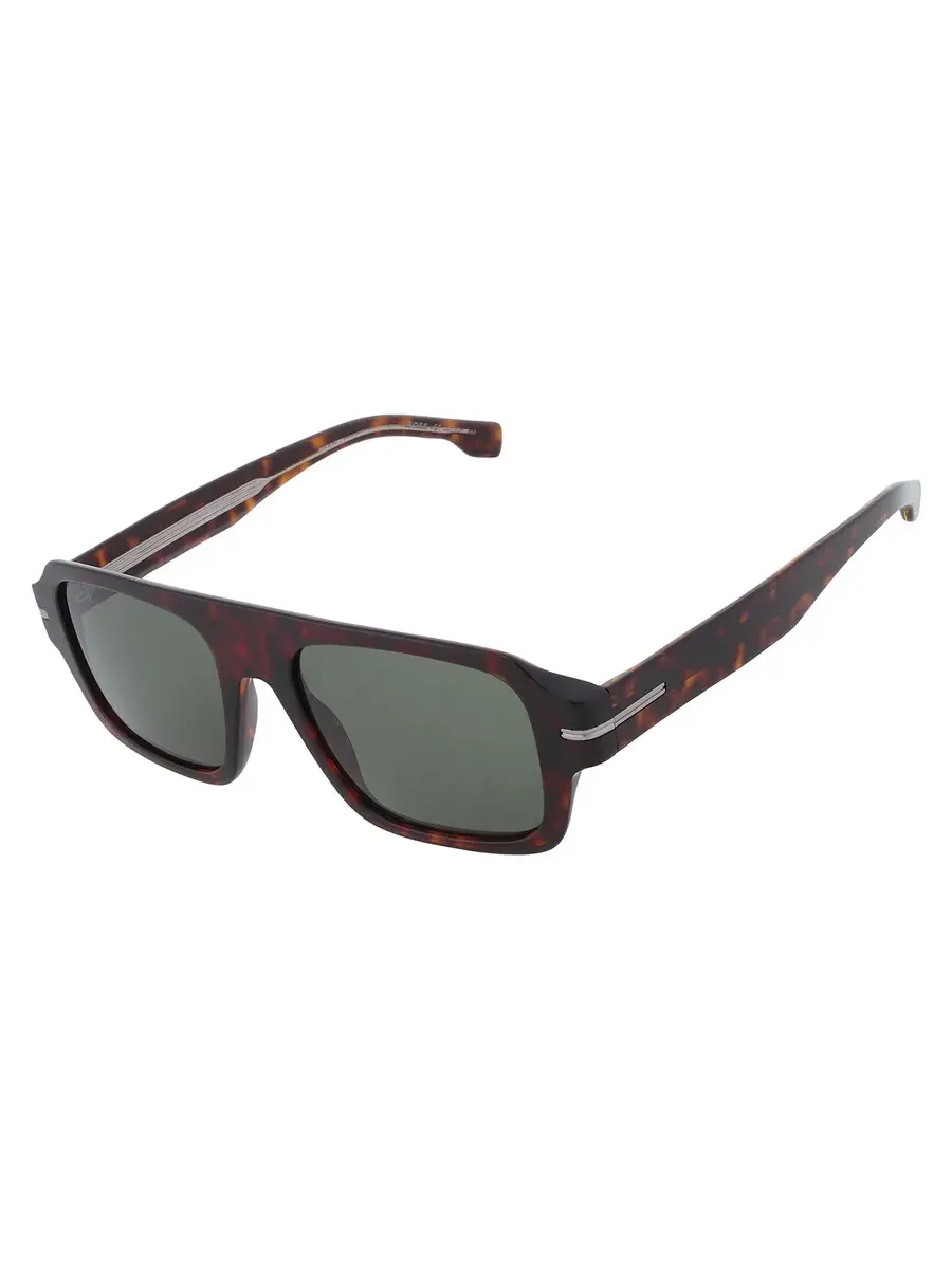 Мужские солнцезащитные очки Hugo Boss Green Square BOSS 1595/S 0086/O7 53 — изображение 3 из 5, хавана