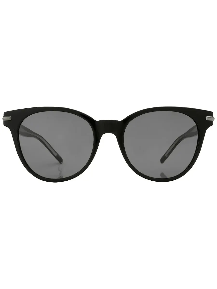 Женские солнцезащитные очки Hugo Boss серого овального цвета BOSS 1267/S 0807/IR 53