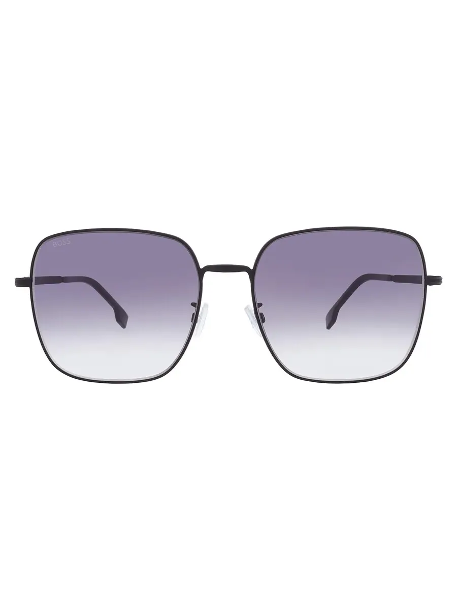 Серые квадратные унисекс солнцезащитные очки Hugo Boss BOSS 1613/F/SK 0003/9O 59
