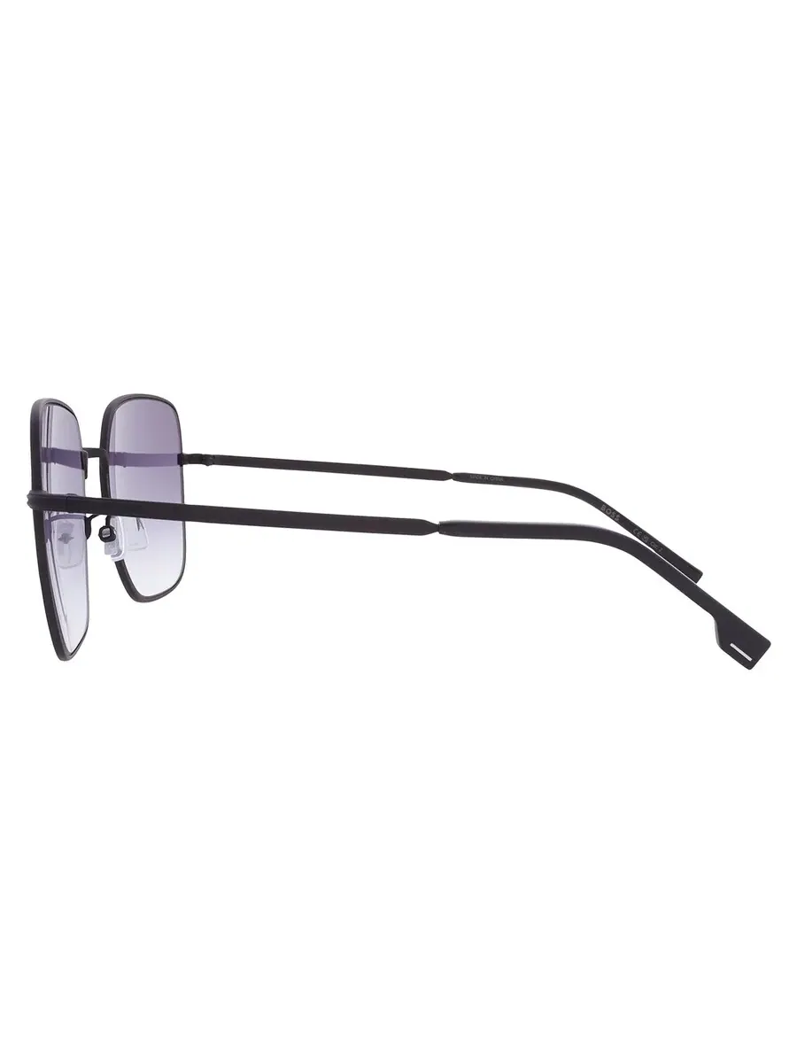 Серые квадратные унисекс солнцезащитные очки Hugo Boss BOSS 1613/F/SK 0003/9O 59 — изображение 4 из 5, черный