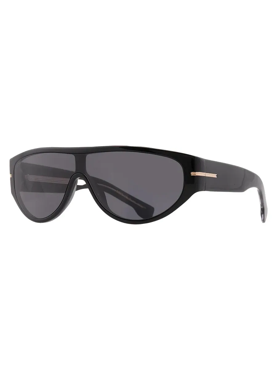 Солнцезащитные очки Hugo Boss Grey Shield для мужчин BOSS 1623/S 0807/IR 99 — изображение 2 из 5, черный
