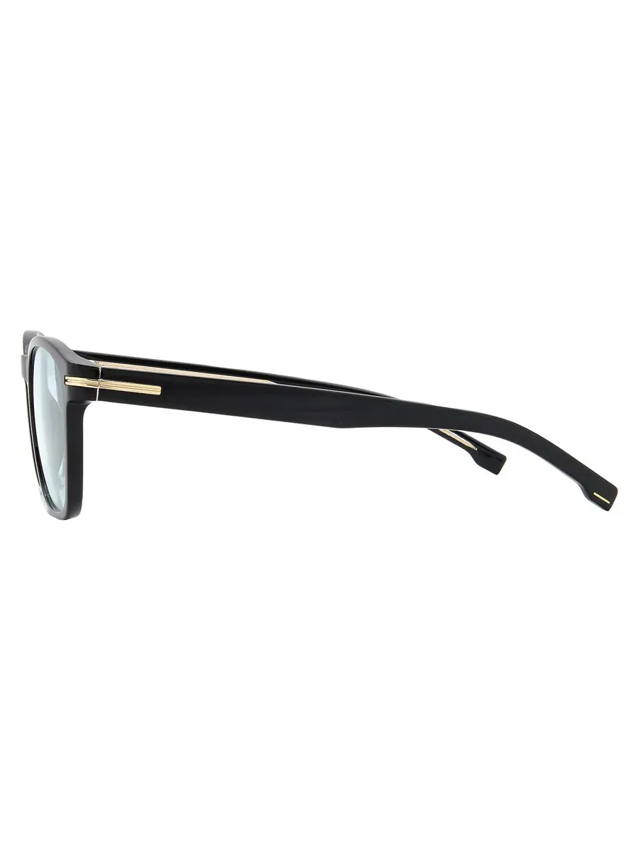 Мужские солнцезащитные очки Hugo Boss Grey Square BOSS 1505/S 0807/1N 52 — изображение 3 из 5, черный