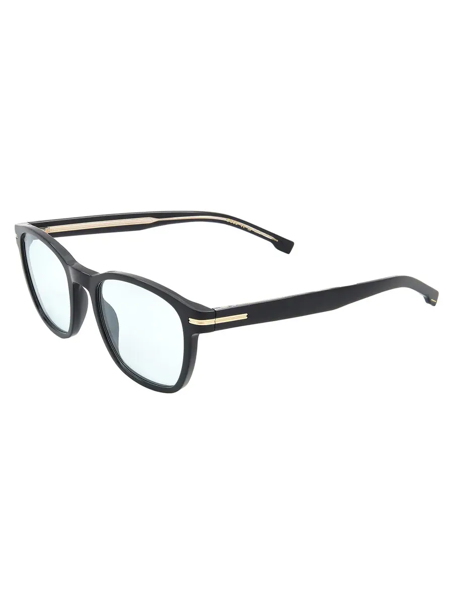 Мужские солнцезащитные очки Hugo Boss Grey Square BOSS 1505/S 0807/1N 52 — изображение 4 из 5, черный