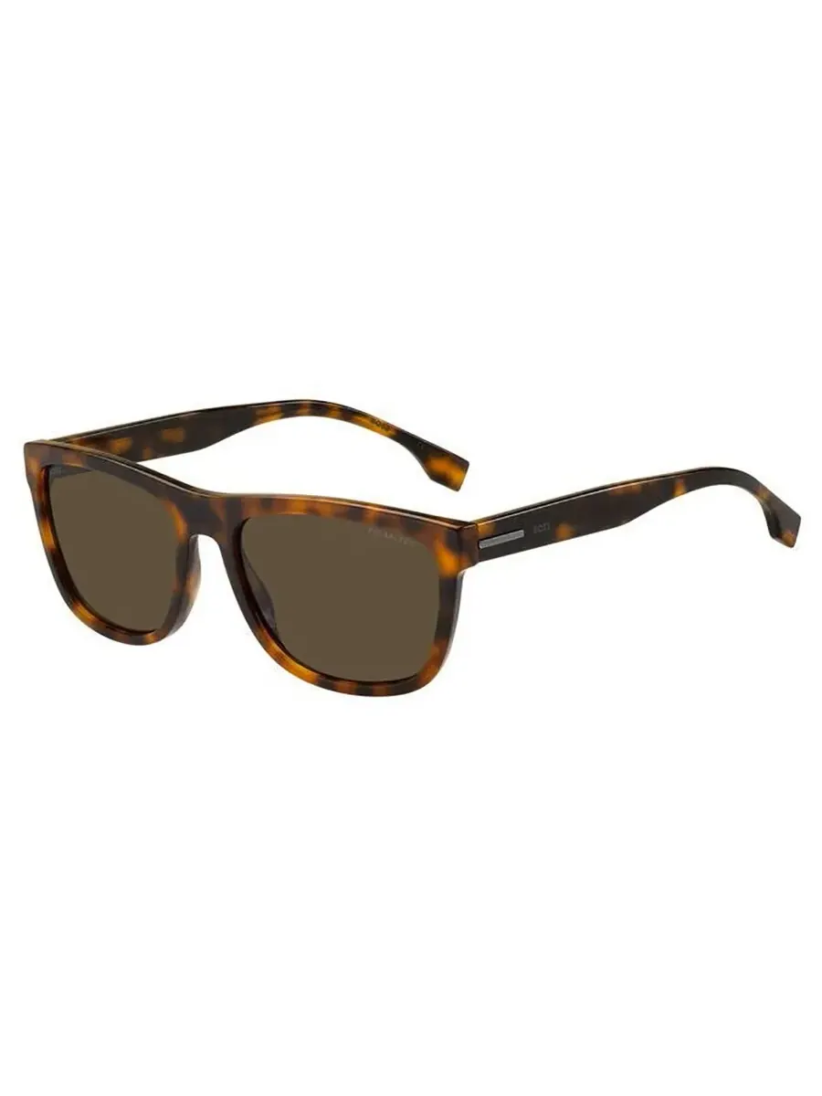 Мужские поляризованные солнцезащитные очки Hugo Boss BOSS 1439/O/S 005L/SP 58, коричневые квадратные