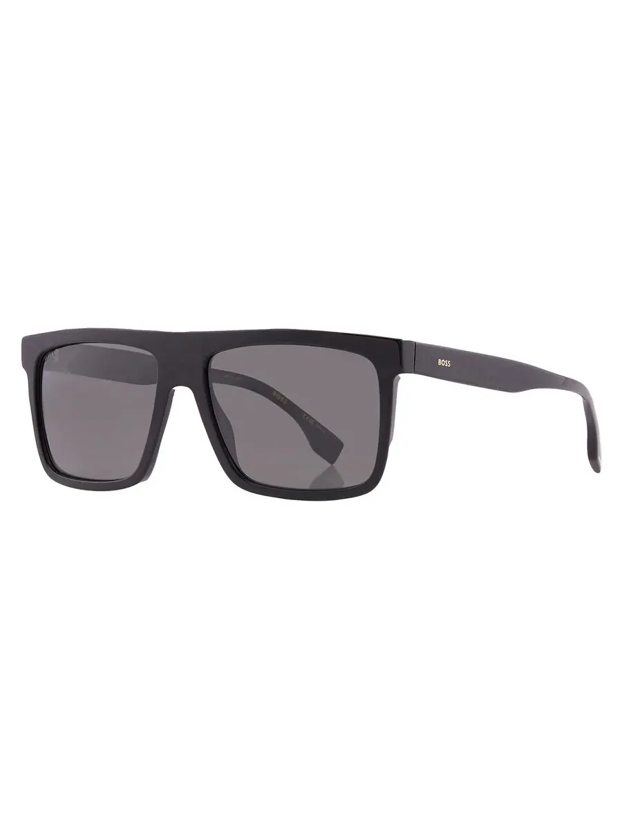 Мужские поляризованные солнцезащитные очки Hugo Boss Browline серого цвета BOSS 1440/O/S 0807/M9 59 — изображение 2 из 5