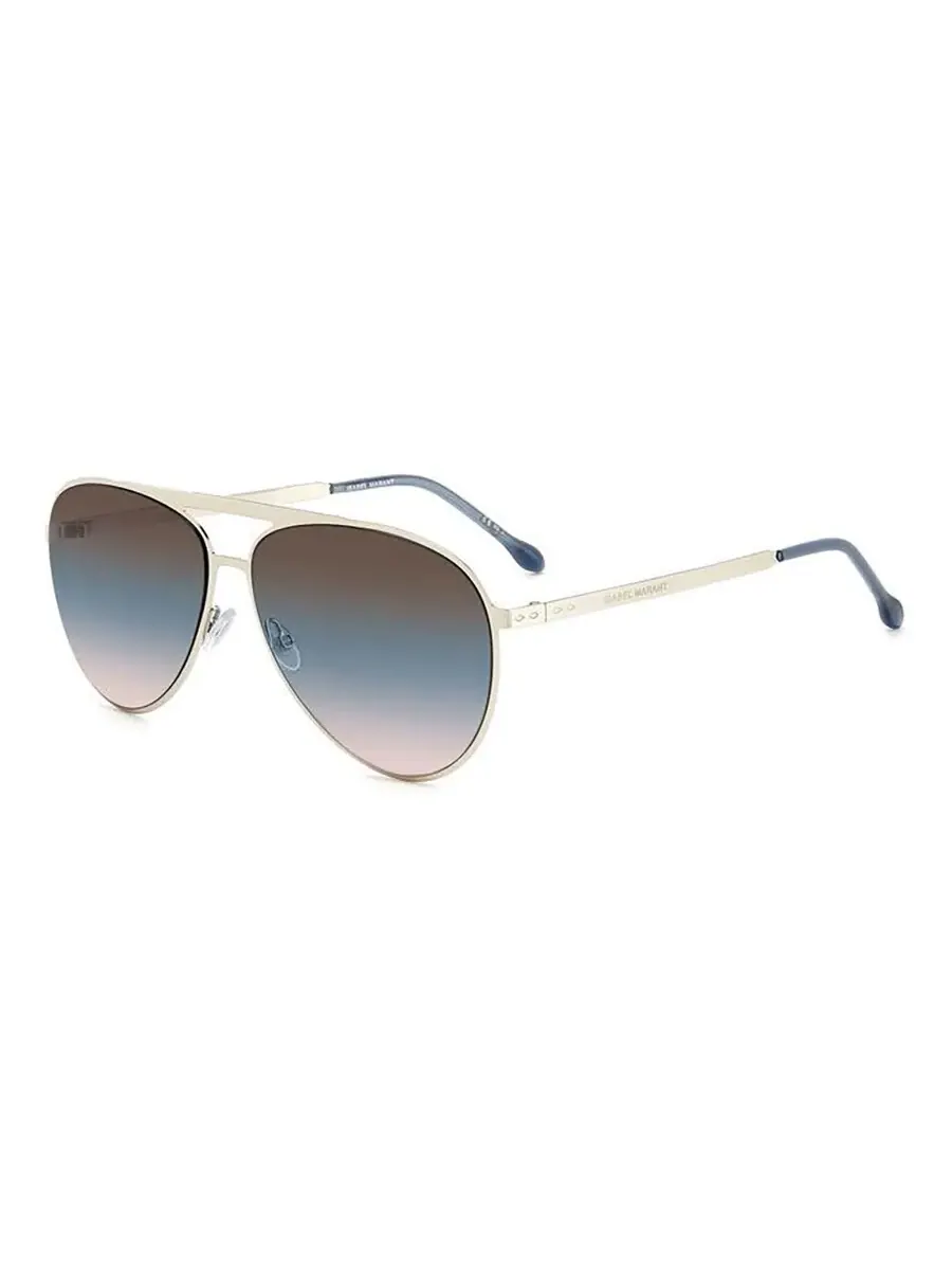 Солнцезащитные очки для женщин Isabel Marant Brown Teal Pilot IM 0100/S 0DOH/62 62 — серебристый