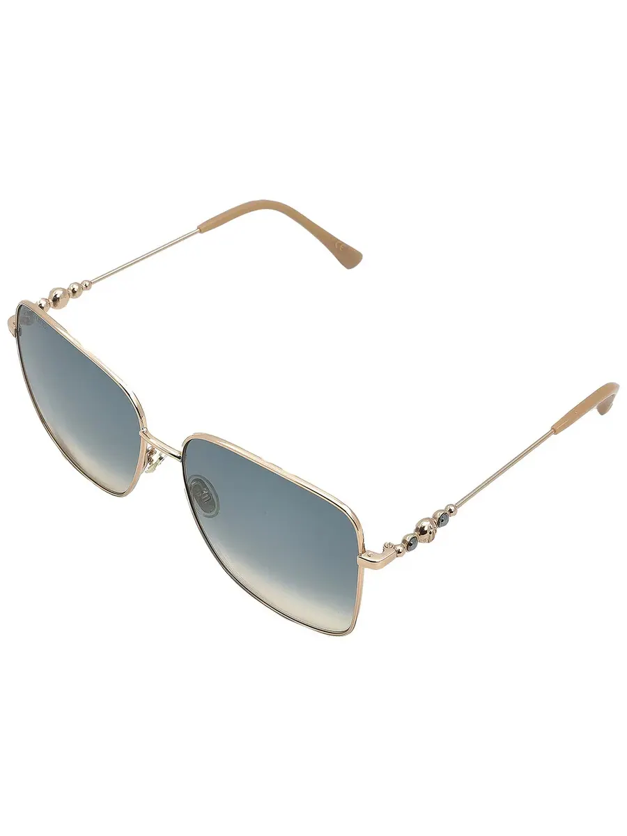 Женские солнцезащитные очки Jimmy Choo Blue Gradient Square HESTER/S 0BKU/I4 59 — изображение 5 из 6, золото