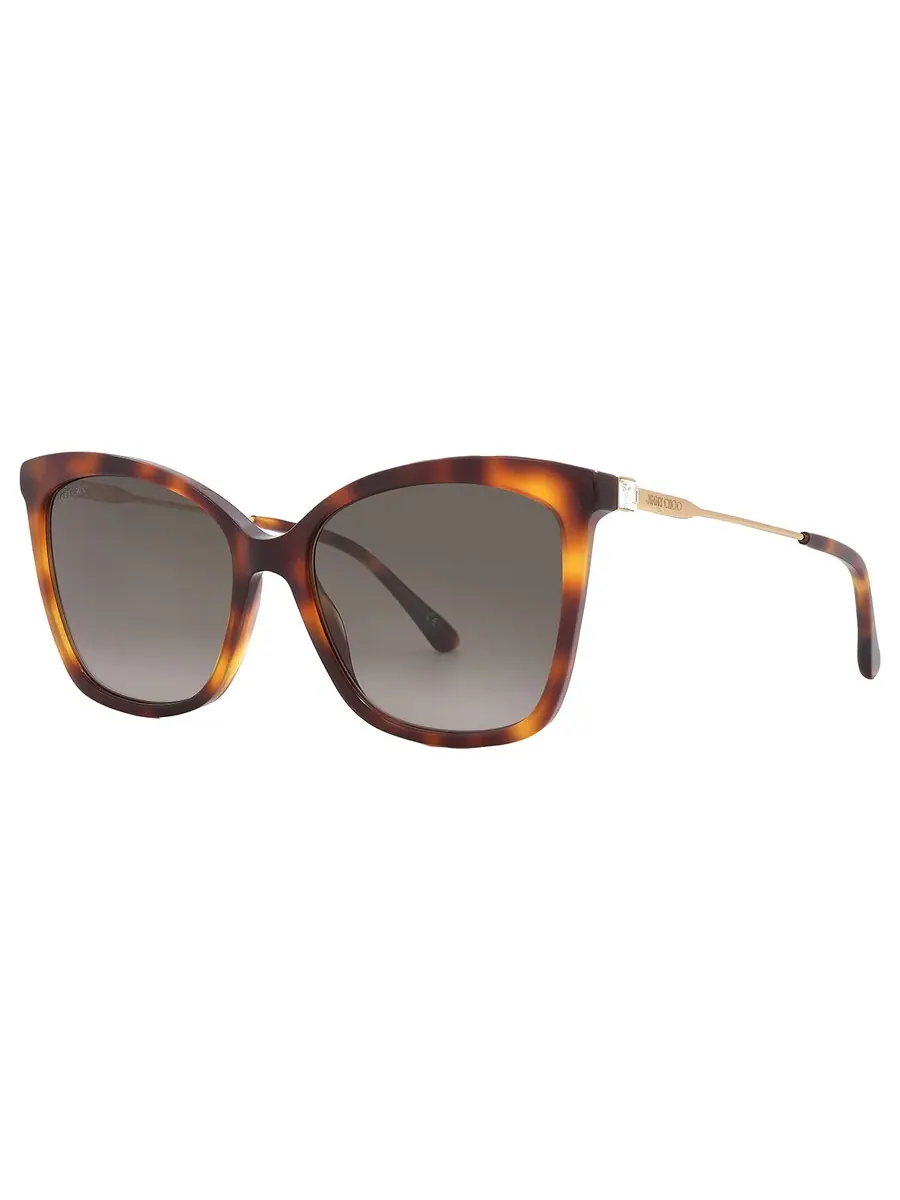 Женские солнцезащитные очки Jimmy Choo Brown Gradient Butterfly MACI/S 0086/HA 55 — изображение 3 из 6, серый