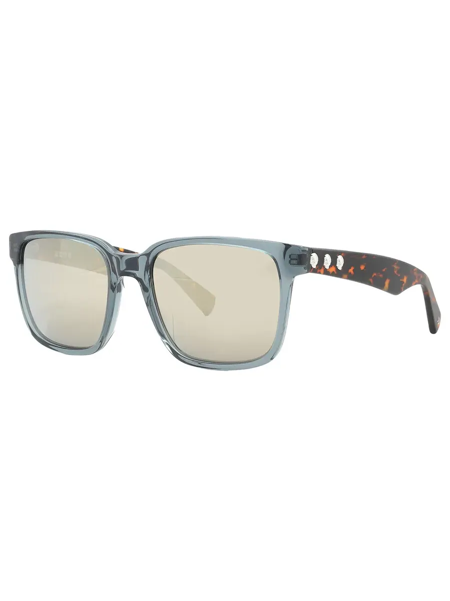 Солнцезащитные очки для женщин John Varvatos Bronze Mirror Square SJV554 0BLE 56 — изображение 3 из 5, синий