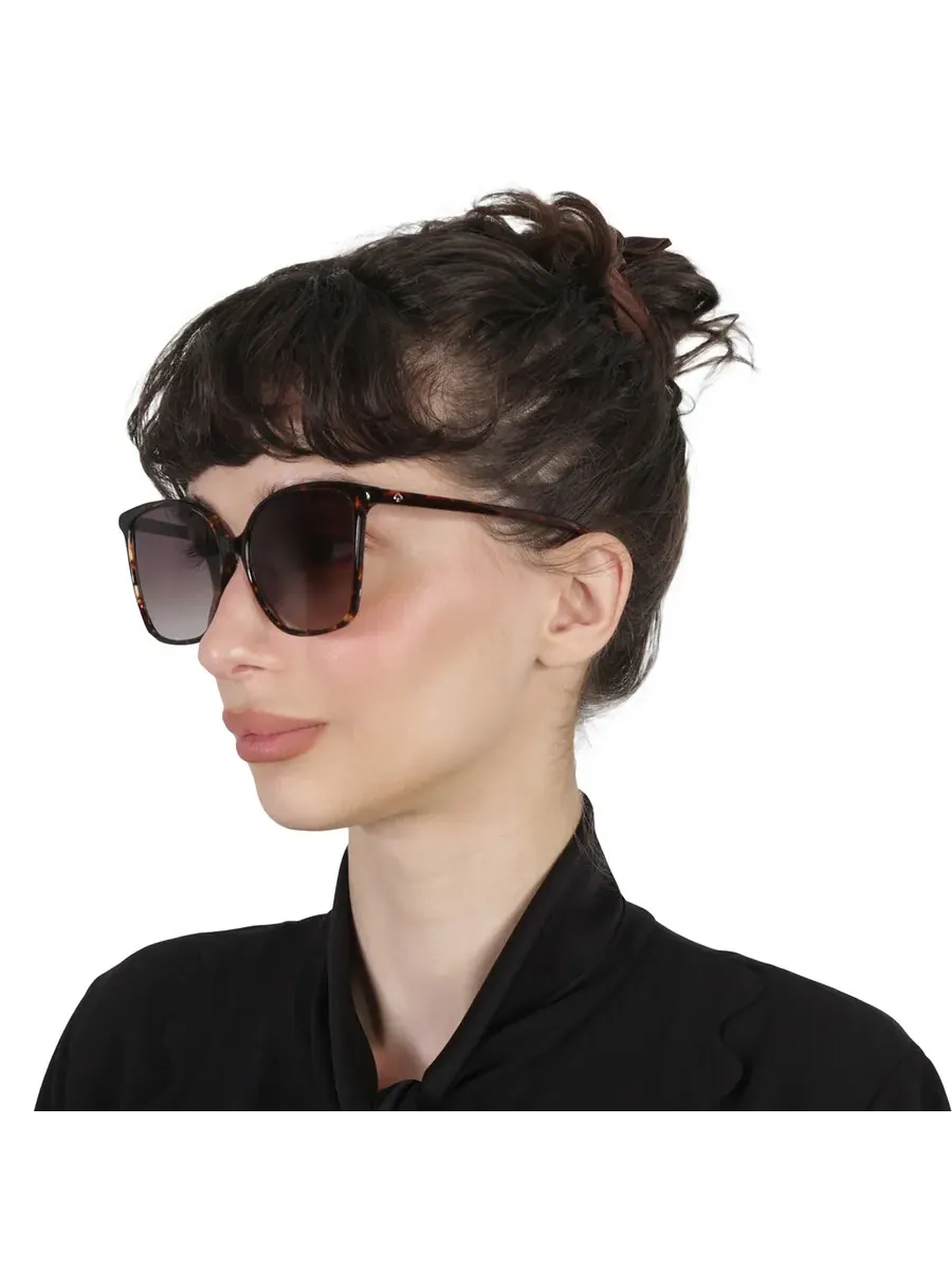 Женские солнцезащитные очки Kate Spade Brown Gradient Butterfly BRIGITTE/F/S 0086/HA 58 — изображение 2 из 5, коричневый