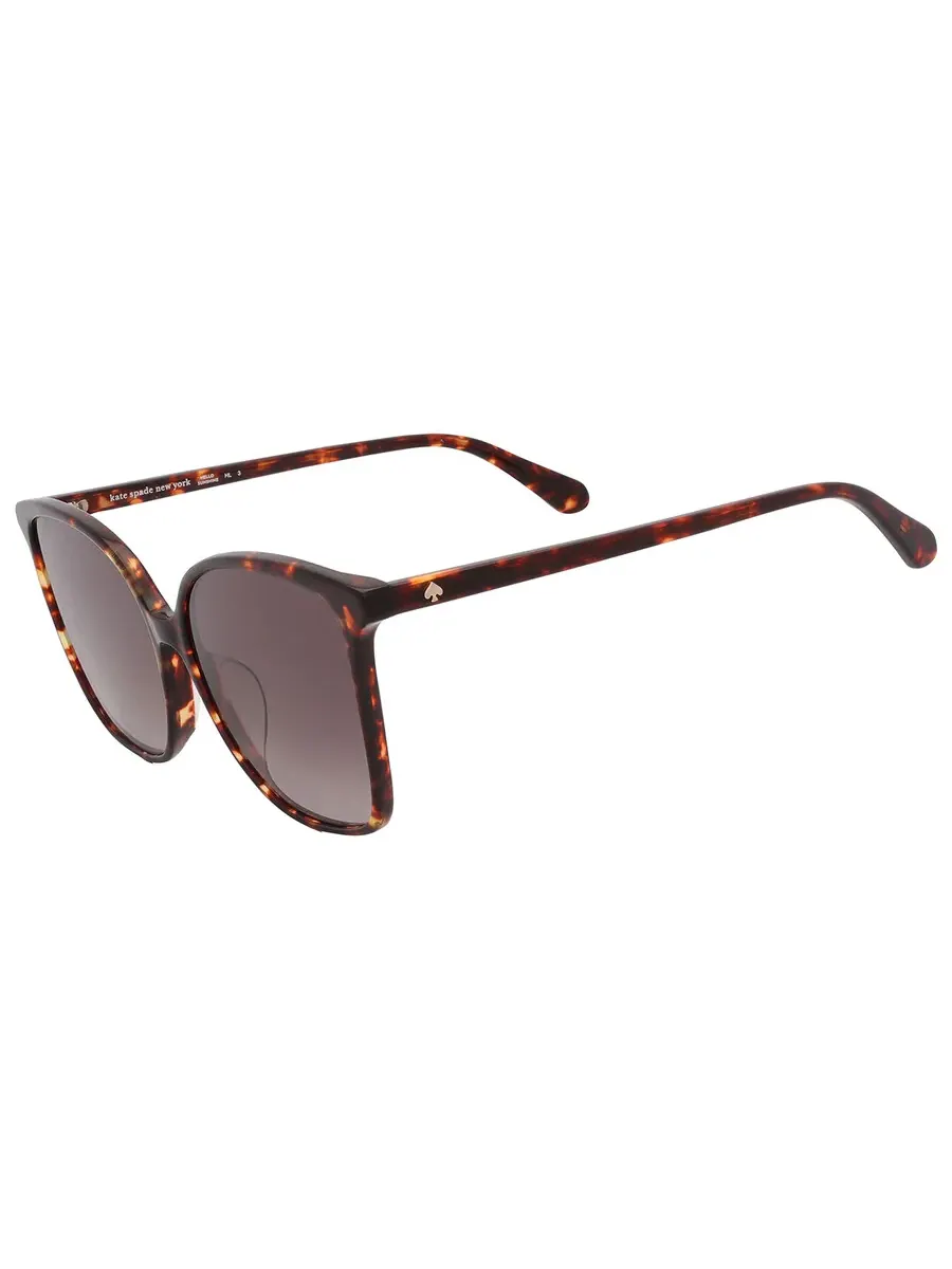 Женские солнцезащитные очки Kate Spade Brown Gradient Butterfly BRIGITTE/F/S 0086/HA 58 — изображение 4 из 5, коричневый