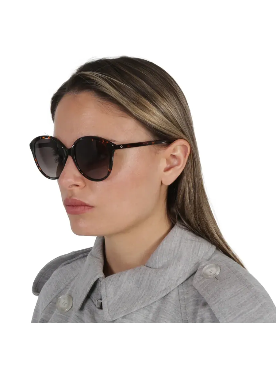 Женские солнцезащитные очки Kate Spade Brown Gradient Oval BRIA/G/S 0086/HA 55 — изображение 2 из 5, коричневый