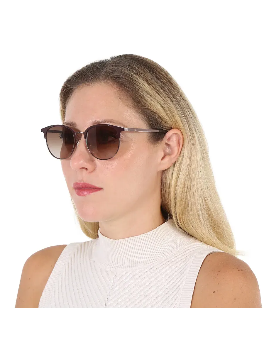 Женские солнцезащитные очки Kate Spade Brown Gradient Oval JOELYNN/S 009Q/HA 52 — изображение 2 из 5, коричневый