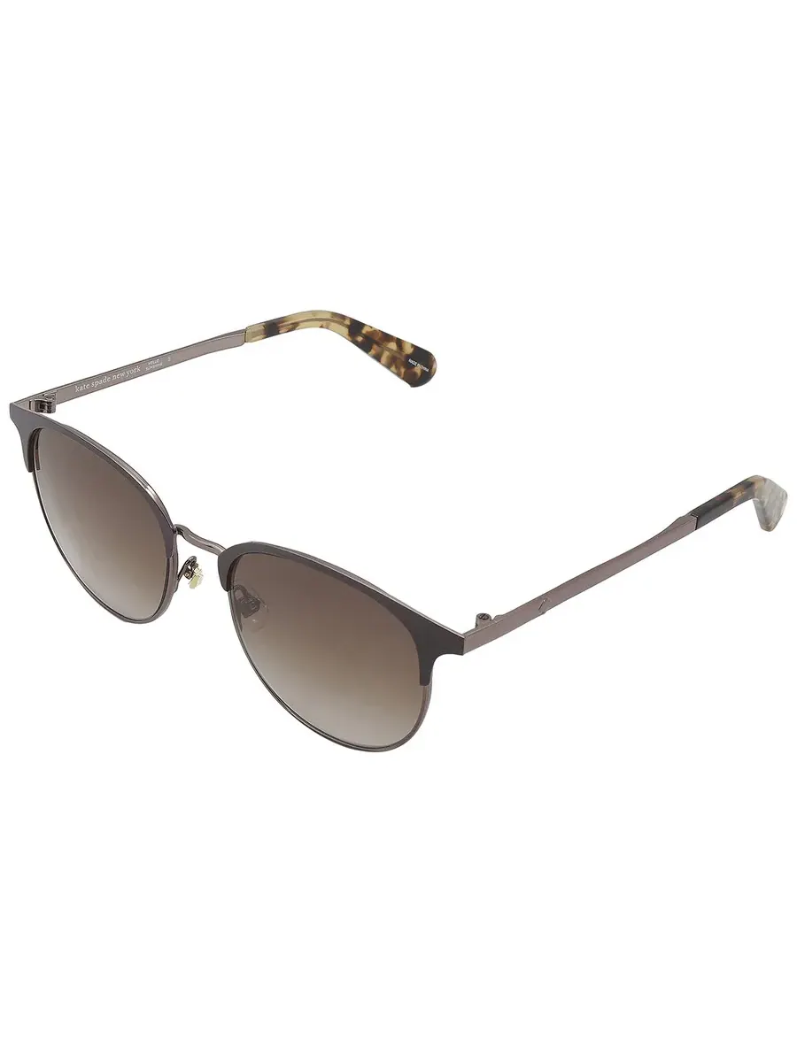 Женские солнцезащитные очки Kate Spade Brown Gradient Oval JOELYNN/S 009Q/HA 52 — изображение 5 из 5, коричневый