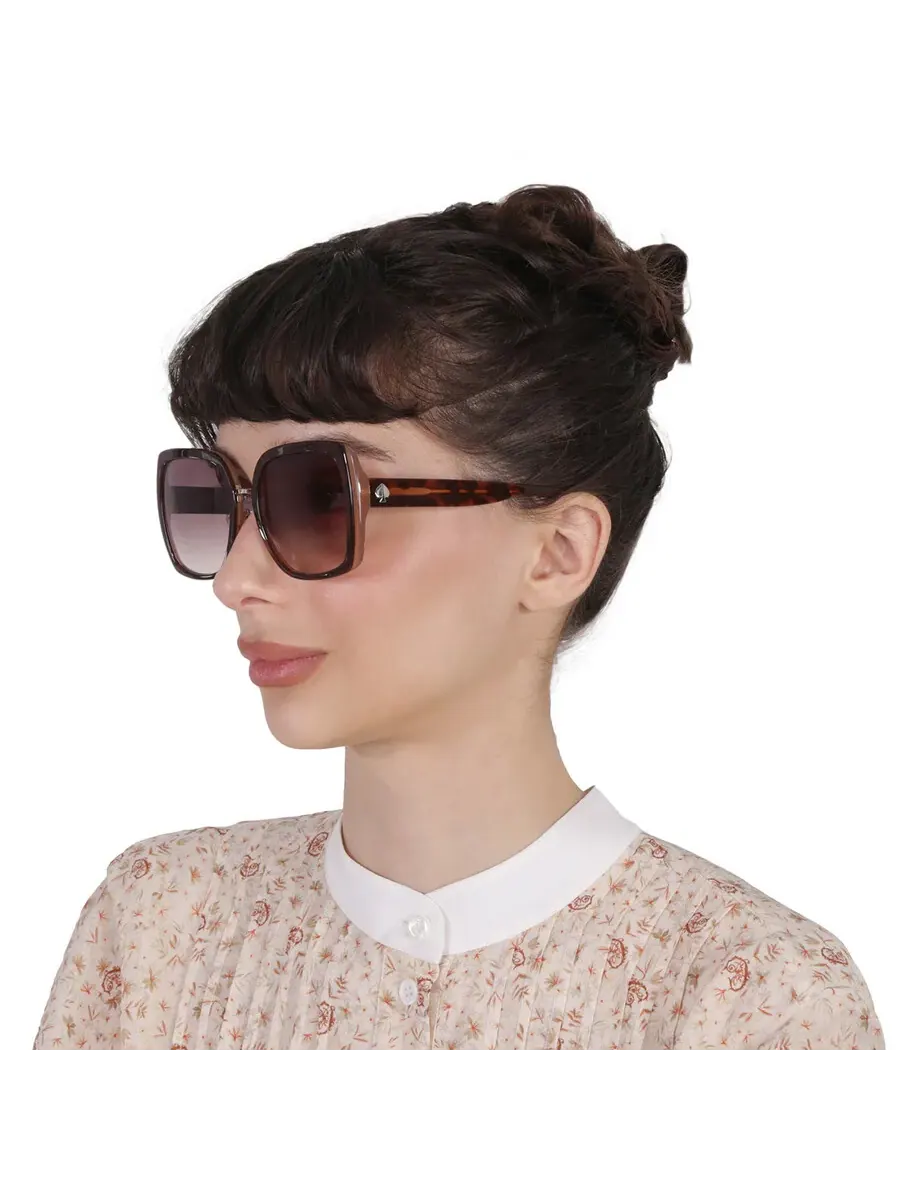 Солнцезащитные очки унисекс Kate Spade Brown Gradient Square KIMBER/G/S 0086/HA 56 — изображение 2 из 5, хавана