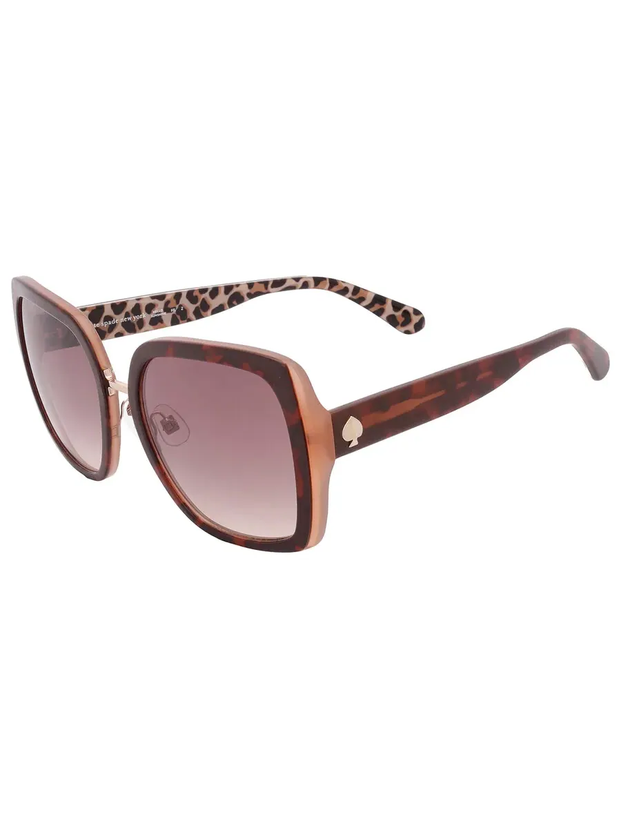 Солнцезащитные очки унисекс Kate Spade Brown Gradient Square KIMBER/G/S 0086/HA 56 — изображение 4 из 5, хавана