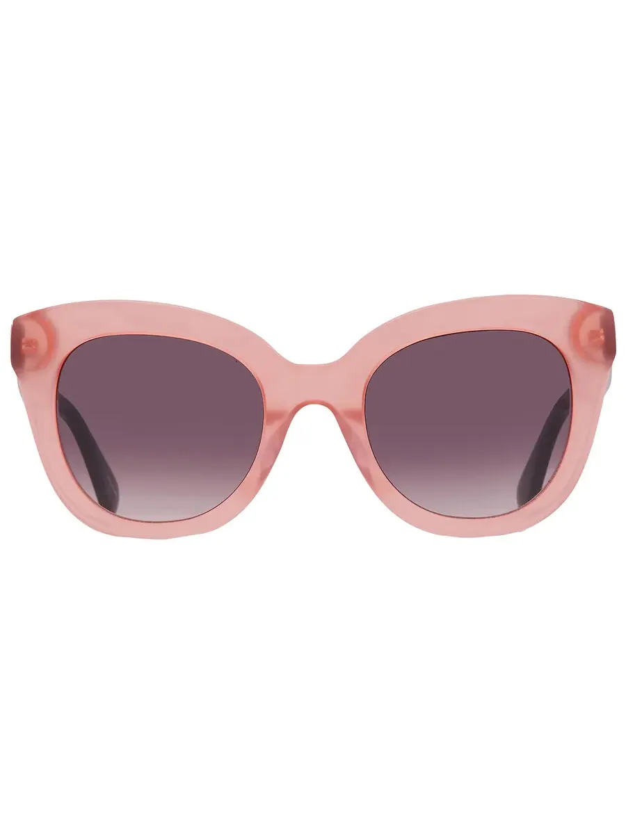 Женские солнцезащитные очки Kate Spade коричневые овальные BELAH/S 035J/HA — розовый