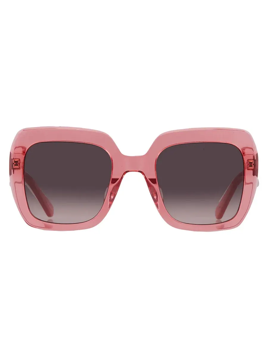 Женские солнцезащитные очки Kate Spade коричневого оттенка, квадратной формы NAOMI/S 0733/HA 52, персиковый