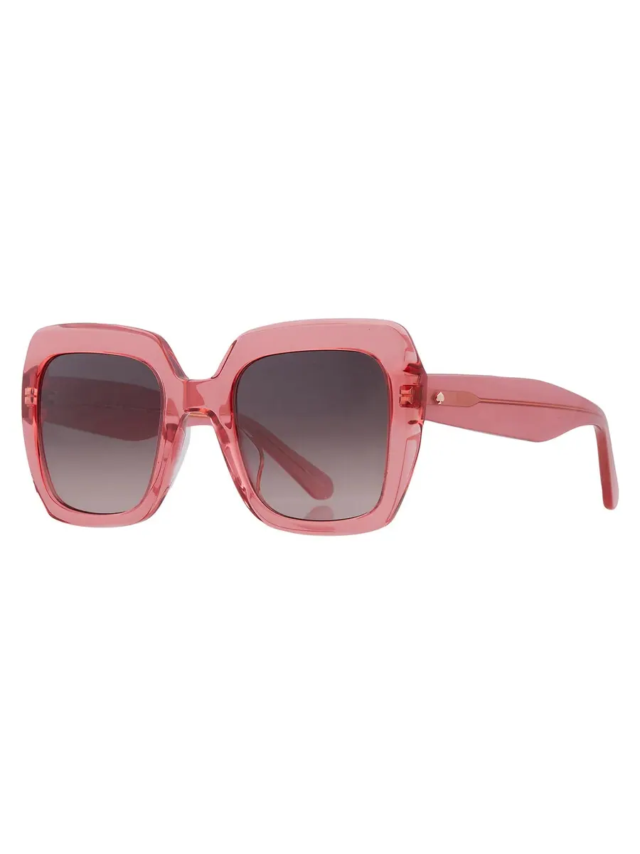 Женские солнцезащитные очки Kate Spade коричневого оттенка, квадратной формы NAOMI/S 0733/HA 52, персиковый