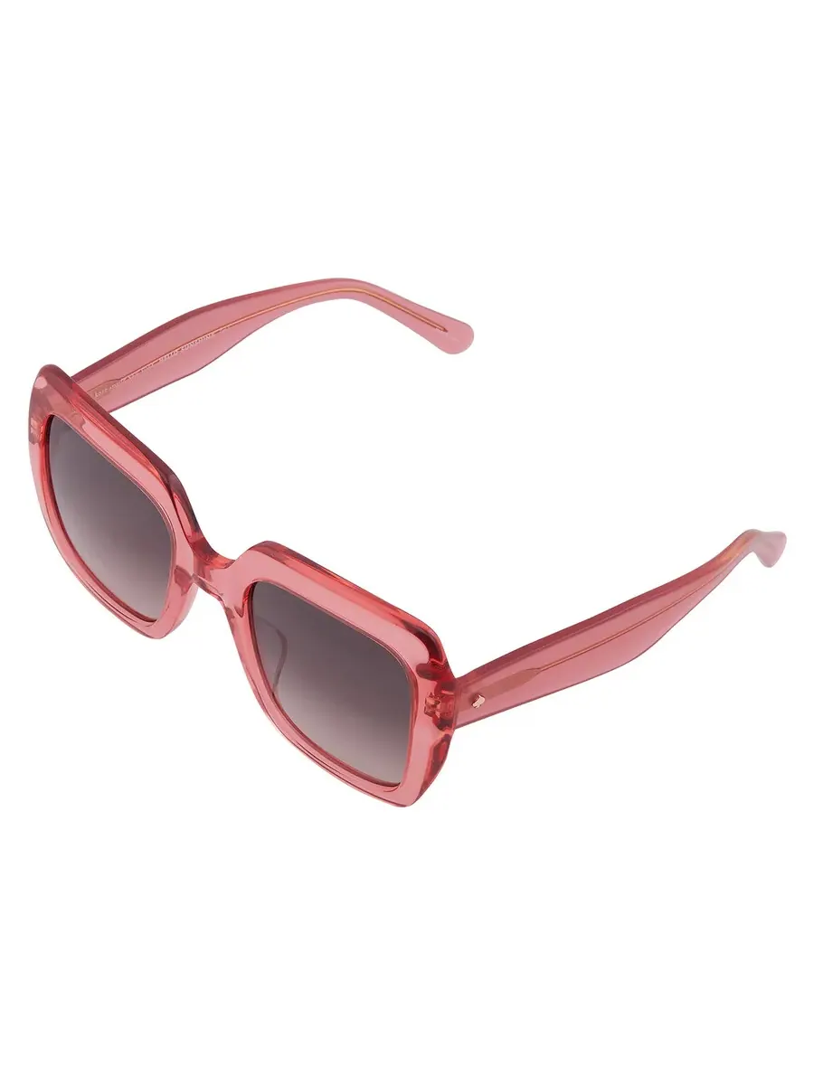 Женские солнцезащитные очки Kate Spade коричневого оттенка, квадратной формы NAOMI/S 0733/HA 52, персиковый