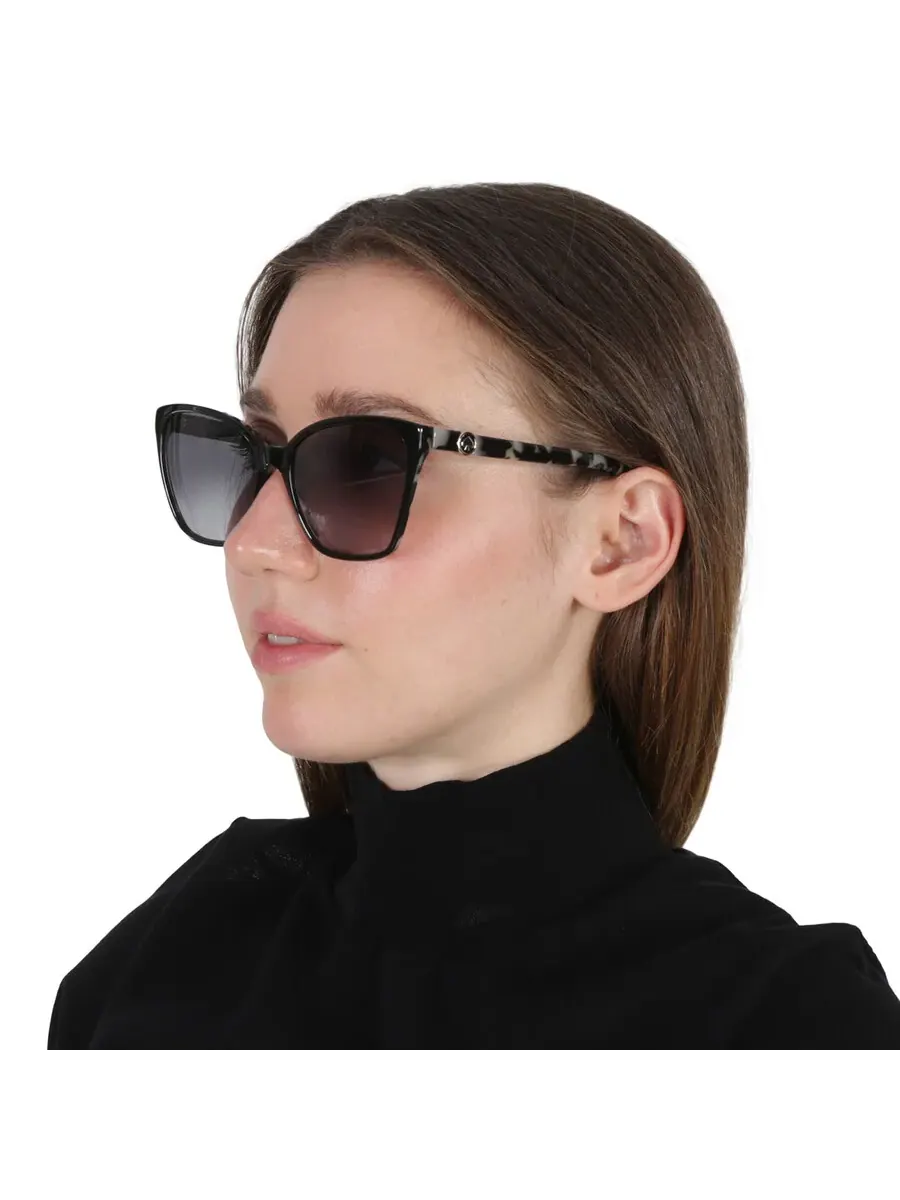 Женские солнцезащитные очки Kate Spade серые с градиентом и бабочкой AMIYAH/G/S 0807/9O 56 — изображение 2 из 5, черный