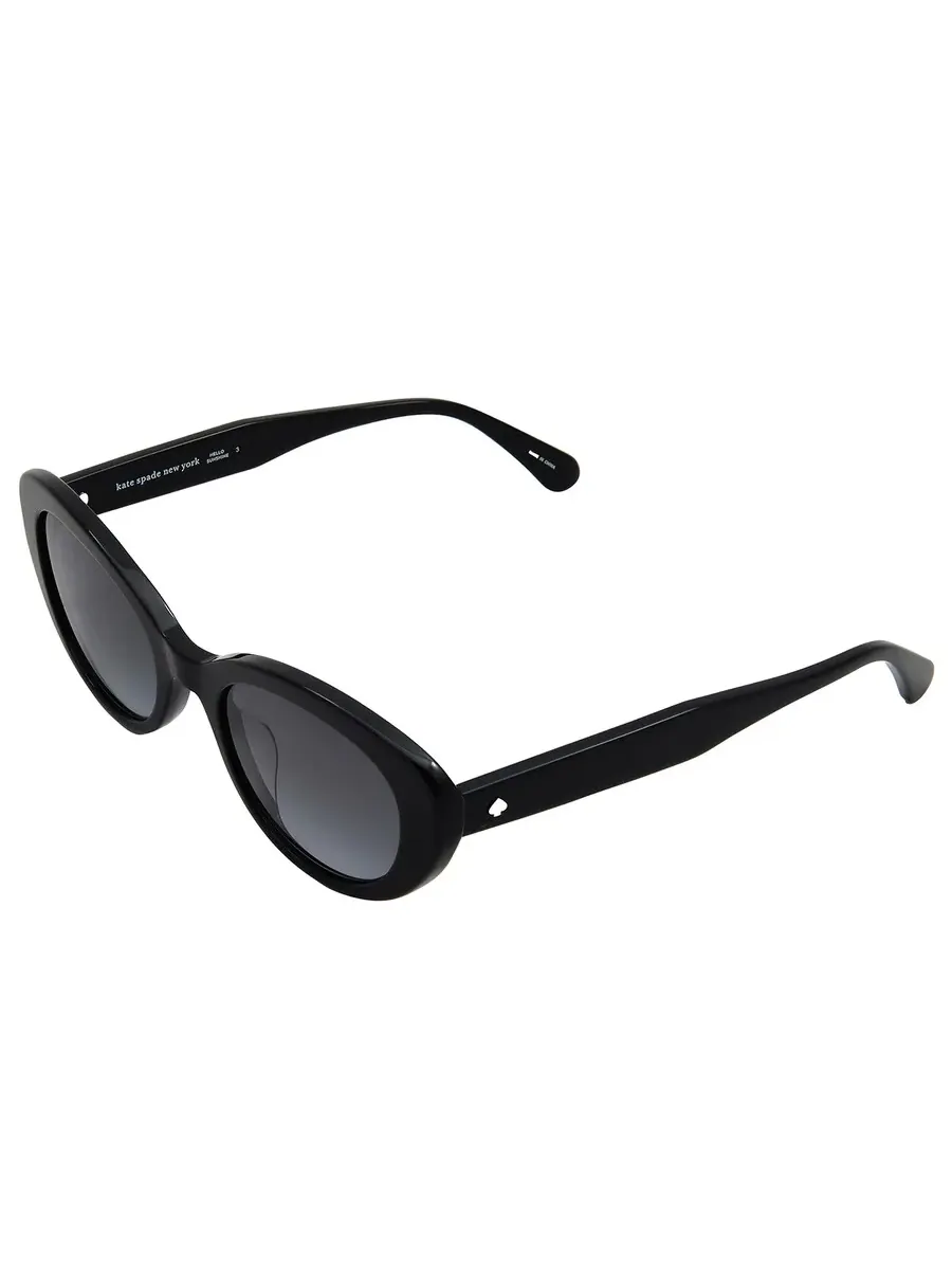 Солнцезащитные очки Kate Spade серого овального цвета CRYSTAL/S 0807/9O — изображение 4 из 4, черный